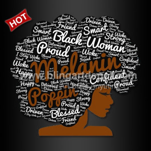 Iron On Afro Lady Melanin Poppin Heat Transfers Iron On Afro Lady Melanin Poppin Heat Transfers